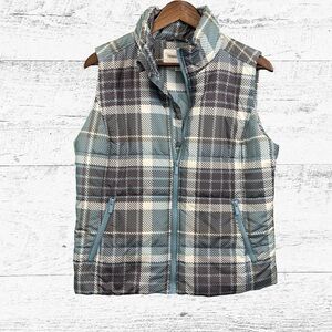 Tribal Blue and Gray Quilted Vest